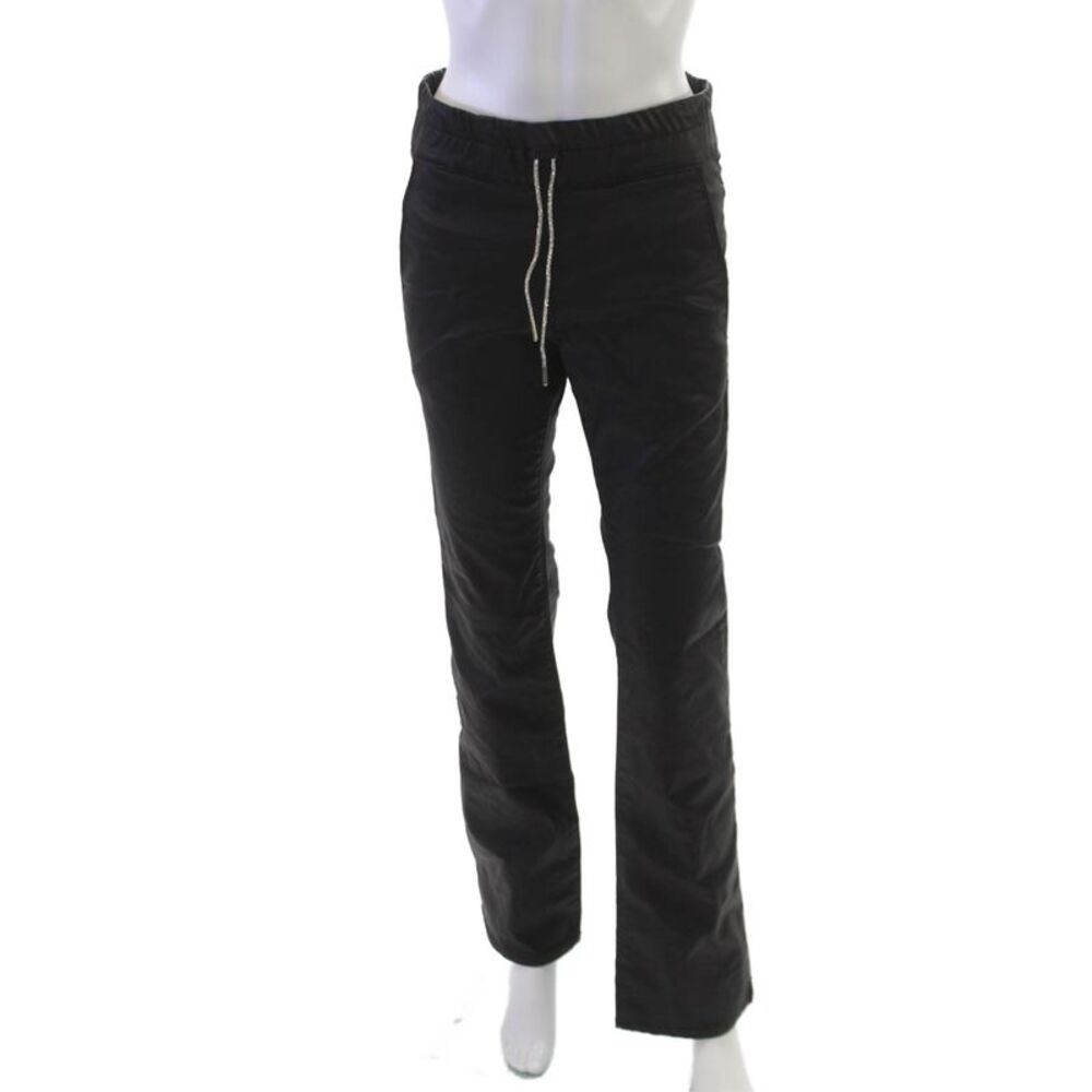 Flog Womens Black Drawstring Cotton Lycra Pants Size 26